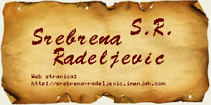 Srebrena Radeljević vizit kartica